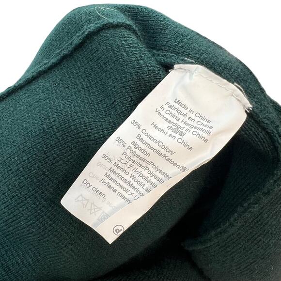 J. Crew Sophie Open-Front Sweater-Blazer Old Forest Green Merino Wool Size Small - Picture 14 of 15